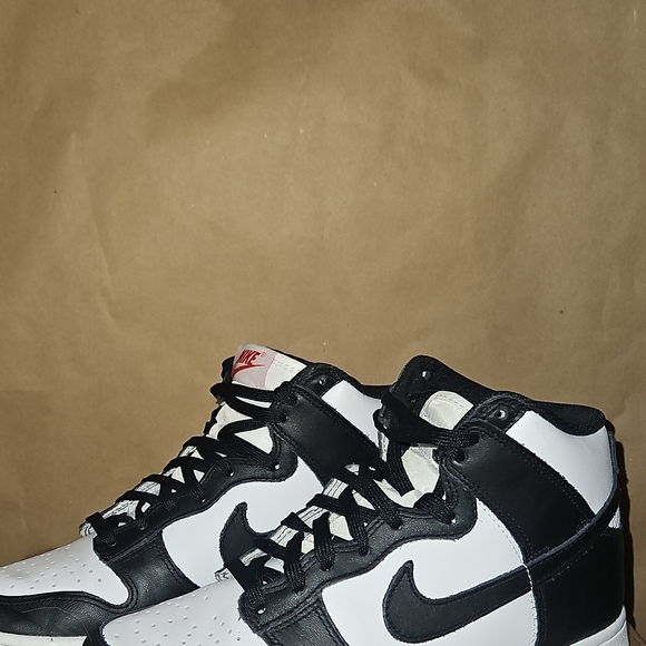 Nike Black and White Panda Dunk High-Tops